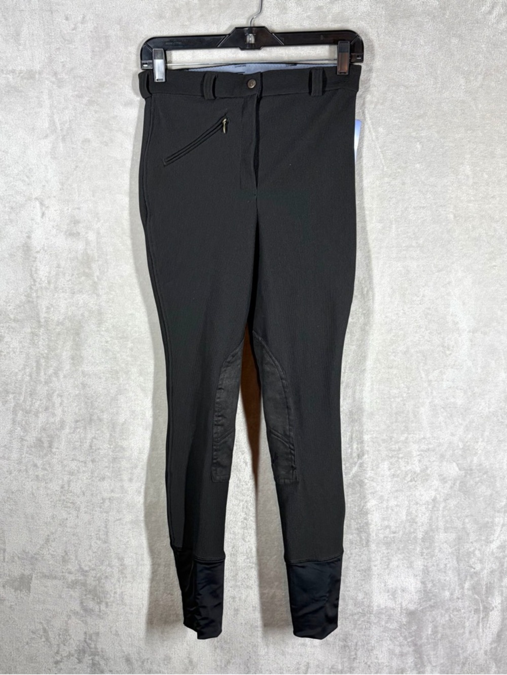 Tuff Rider Ribb‎ Knee Patch Riding Breeches Pants Size 28 Black NWT Equestrian